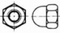 Sechskant-Hutmuttern hohe Form DIN 1587 / A2 / M8