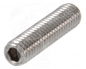 Threaded pin M3 x 12 with cone tip